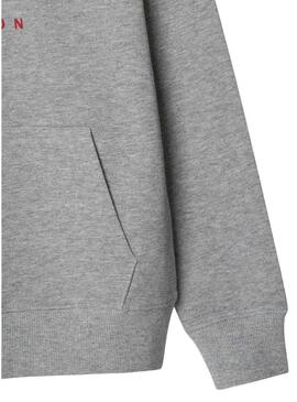 Felpa Pepe Jeans Art Hoodie grigia per bambino.