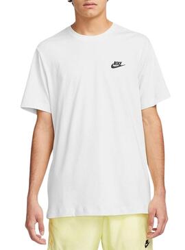 Maglietta Nike Sportswear Club bianca per uomo