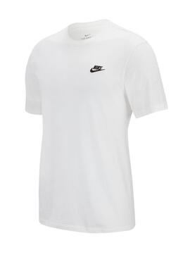 Maglietta Nike Sportswear Club bianca per uomo