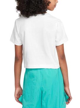 Maglietta Nike Sportswear bianca per ragazza
