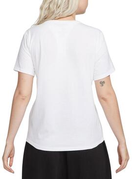 Maglietta Nike Club Essential bianca da donna