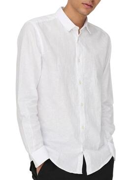 Camicia Only and Sons Caiden bianca per uomo