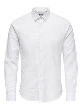 Camicia Only and Sons Caiden bianca per uomo
