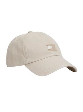 Cappello Tommy Jeans The Heritage beige per donna