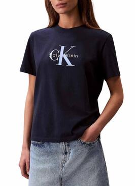 Maglietta Calvin Klein Jeans Hero blu per donna