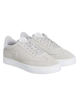 Scarpe da ginnastica Calvin Klein Jeans Classic Cupsole beige per donna