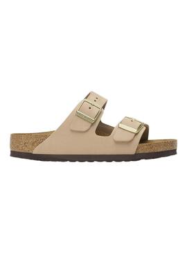 Sandali Birkenstock Arizona Soft beige per donna