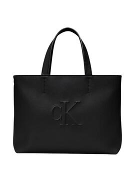Borsa Calvin Klein Jeans Mini Tote nera per donna