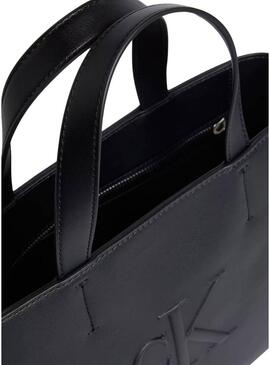 Borsa Calvin Klein Jeans Mini Tote nera per donna