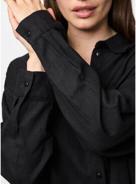 Camicia Pieces Pia nera per donna
