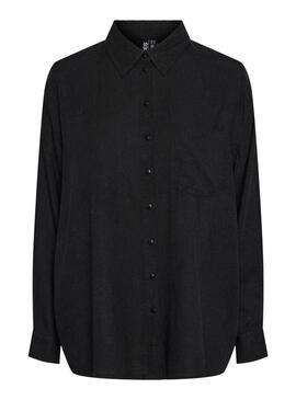 Camicia Pieces Pia nera per donna