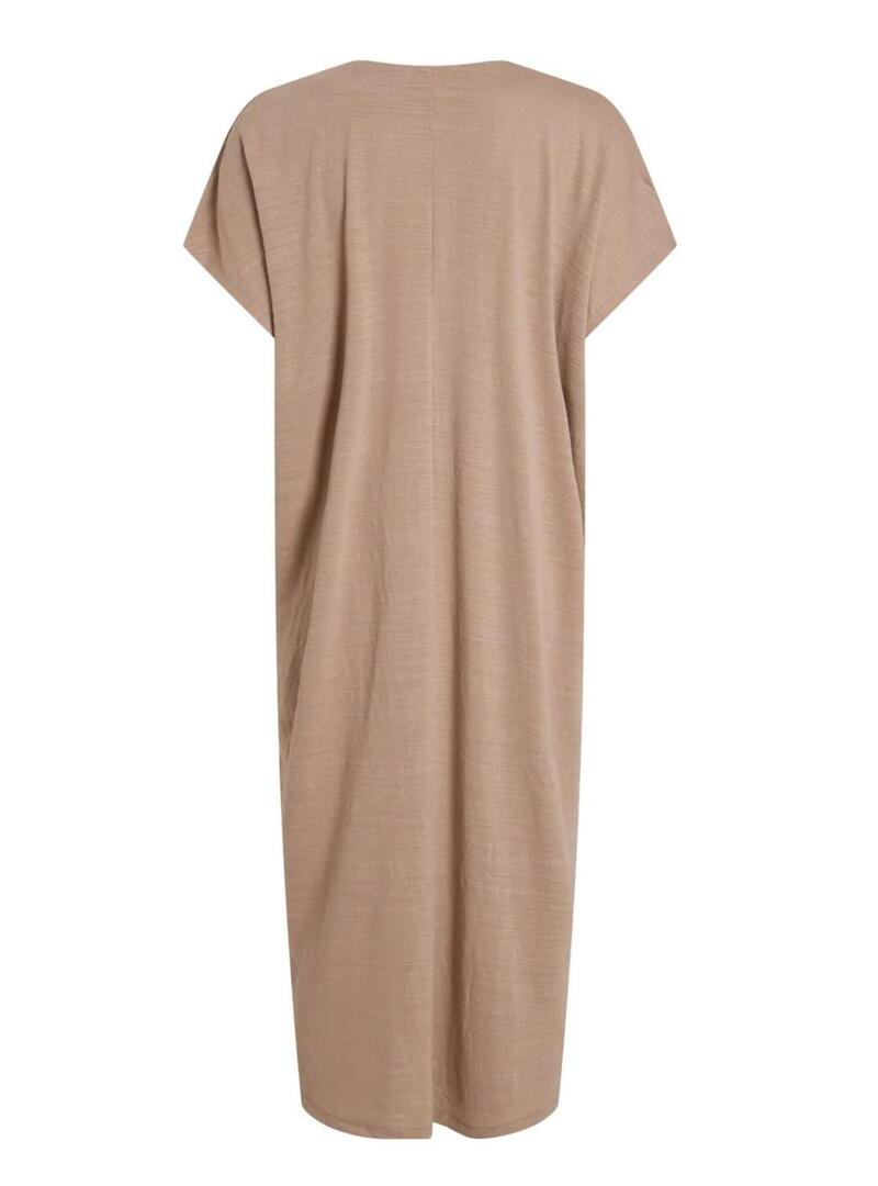Abito Vila Vibrielle color cammello per donna