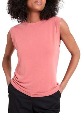 Maglietta Naf Naf Tomette corallo per donna