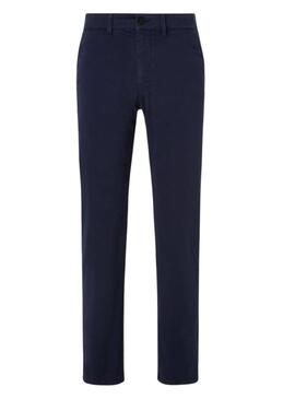 Pantaloni cinesi Il Polipo blu navy per uomo