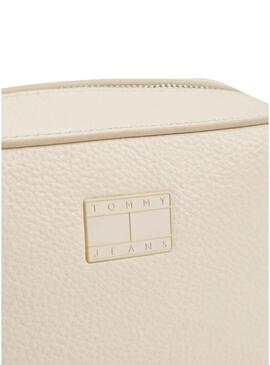 Borsa Tommy Jeans Must Camera beige per donna
