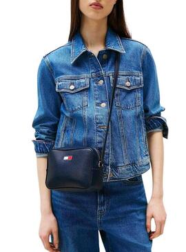Borsa Tommy Jeans Must Camera blu per donna
