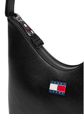 Borsa Tommy Jeans Must Shoulder nera per donna