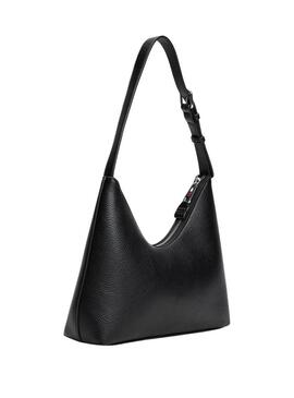 Borsa Tommy Jeans Must Shoulder nera per donna