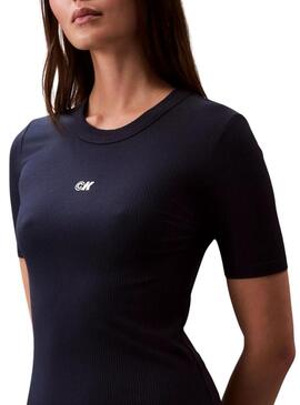 Abito Calvin Klein Jeans Midi nero per donna