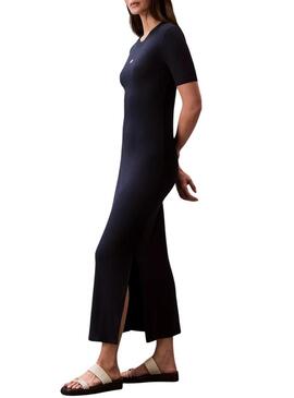 Abito Calvin Klein Jeans Midi nero per donna