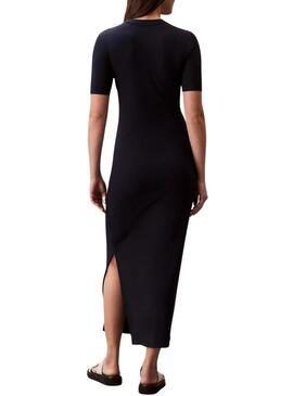 Abito Calvin Klein Jeans Midi nero per donna
