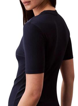 Abito Calvin Klein Jeans Midi nero per donna