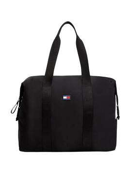 Borsa Tommy Jeans Urban Duffle nera da sport per donna e uomo
