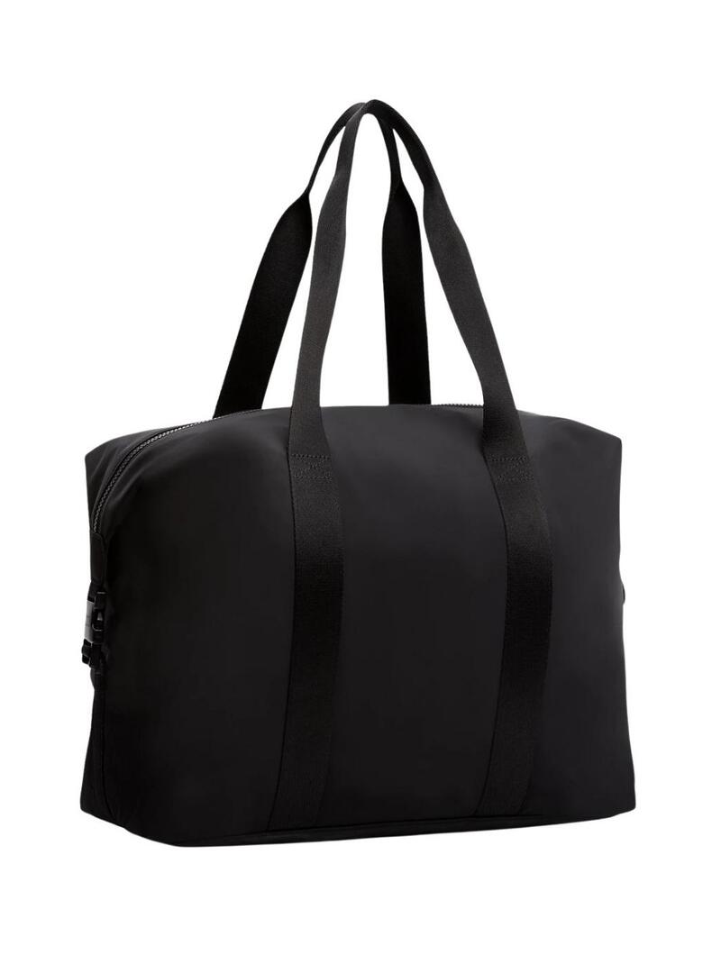 Borsa Tommy Jeans Urban Duffle nera da sport per donna e uomo