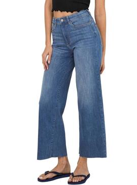 Pantaloni in denim blu Only Ann-Madison per donna.