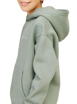 Felpa Jack and Jones Star verde per bambino