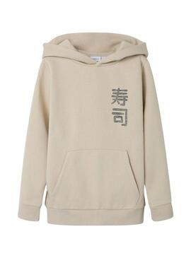 Felpa Name It Kian beige per bambino