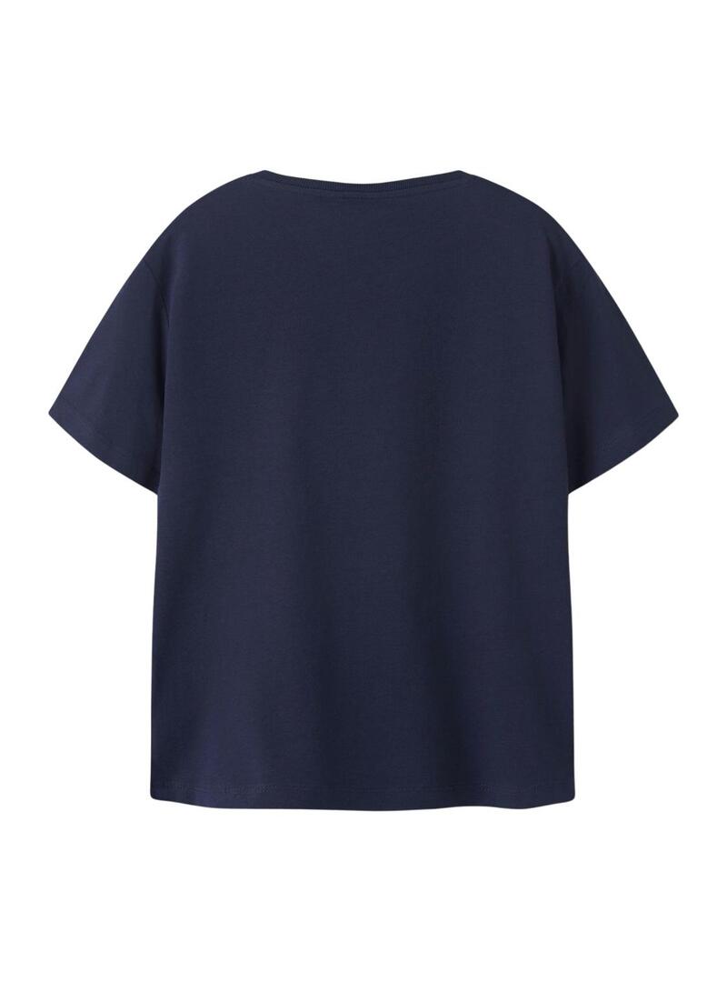 Maglietta Name t Kingston blu scuro per bambino