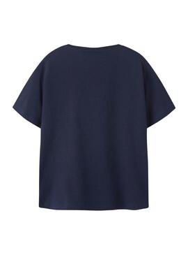 Maglietta Name t Kingston blu scuro per bambino