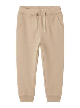 Pantaloni Name It Seli beige per bambino e bambina