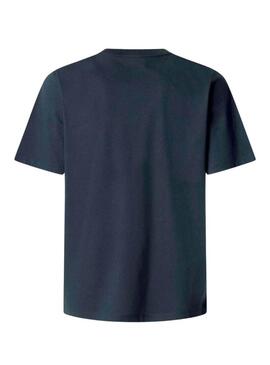 Maglietta Pepe Jeans Eggo blu per uomo