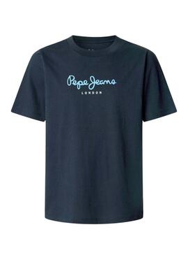 Maglietta Pepe Jeans Eggo blu per uomo
