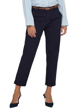 Pantaloni Only Sax blu scuro per donna