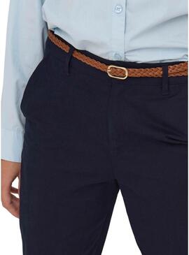 Pantaloni Only Sax blu scuro per donna