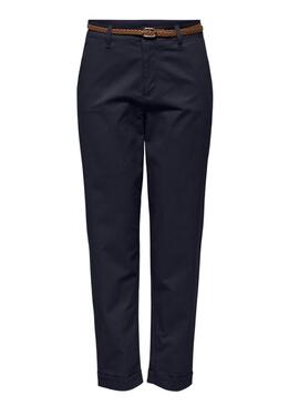 Pantaloni Only Sax blu scuro per donna