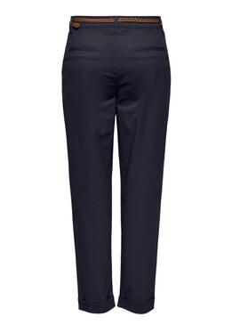Pantaloni Only Sax blu scuro per donna
