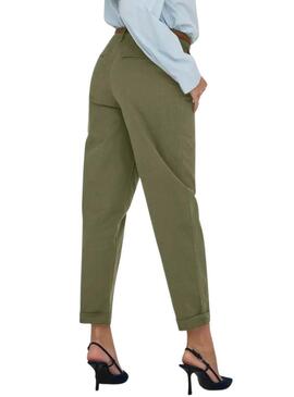 Pantaloni Only Sax verdi per donne