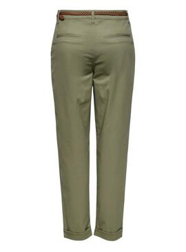 Pantaloni Only Sax verdi per donne