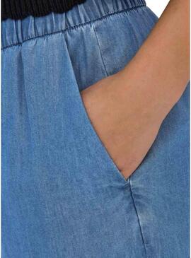 Solo Bermuda Only Bea in denim per donna.