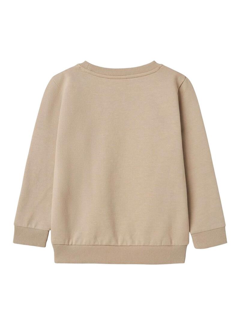 Felpa Name It beige per bambina e bambino.