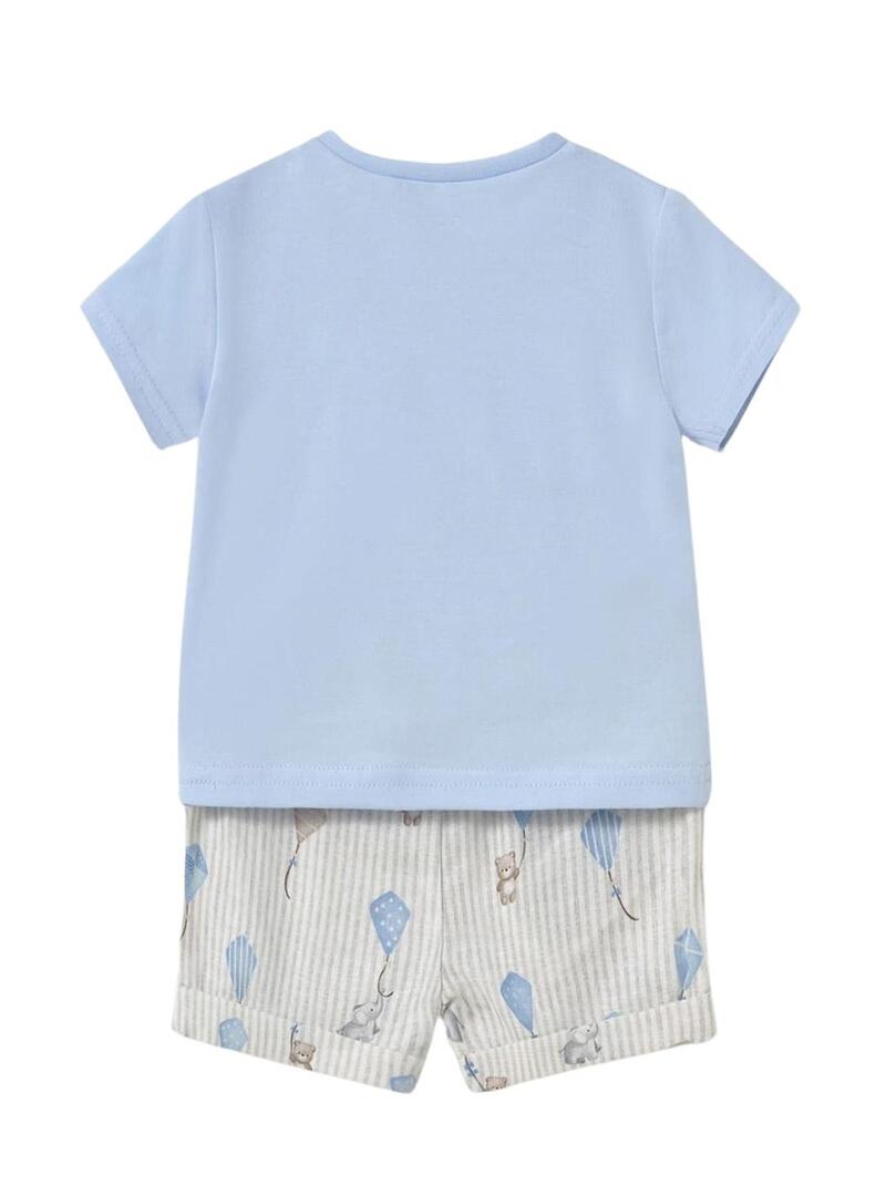 Set Mayoral pantaloncino corto blu per bambino