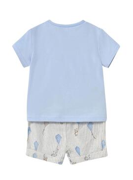 Set Mayoral pantaloncino corto blu per bambino