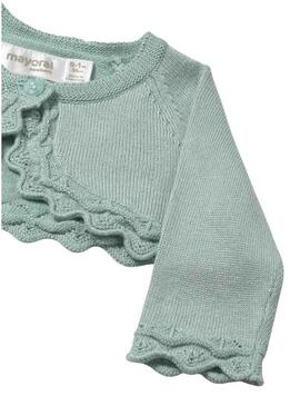 Giacca Mayoral in tricot verde basica per bambini