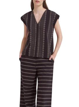 Top Vila Savila nero per donna