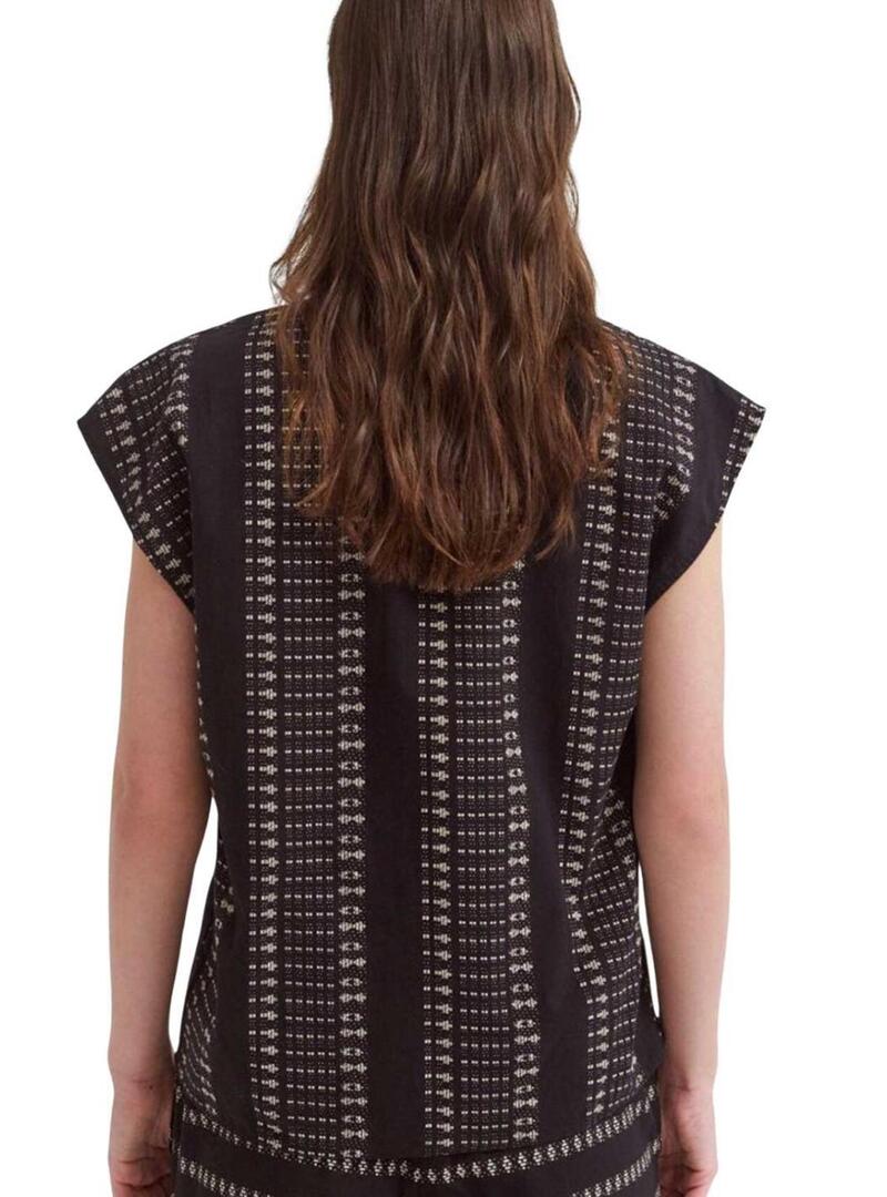 Top Vila Savila nero per donna