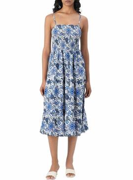 Abito Only Zelina floreale blu per donna